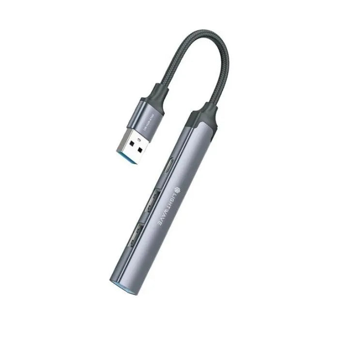 Light Wave USB-C adapter with multiple USB ports
