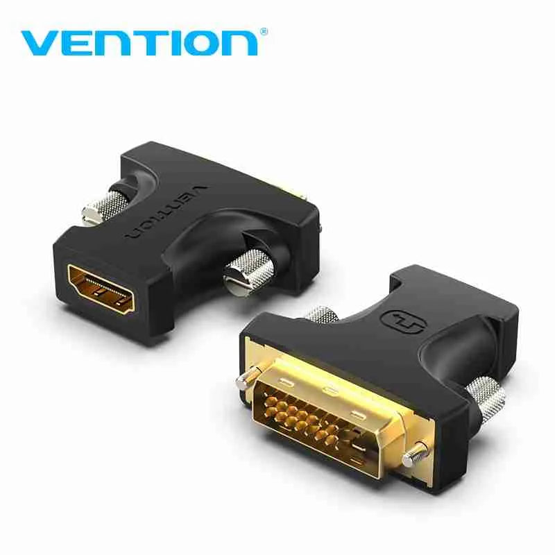 Vention black HDMI DVI dual-purpose adapter