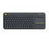 Logitech K400 Plus wireless keyboard with touchpad black
