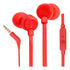 JBL Tune 110 red wired earphones
