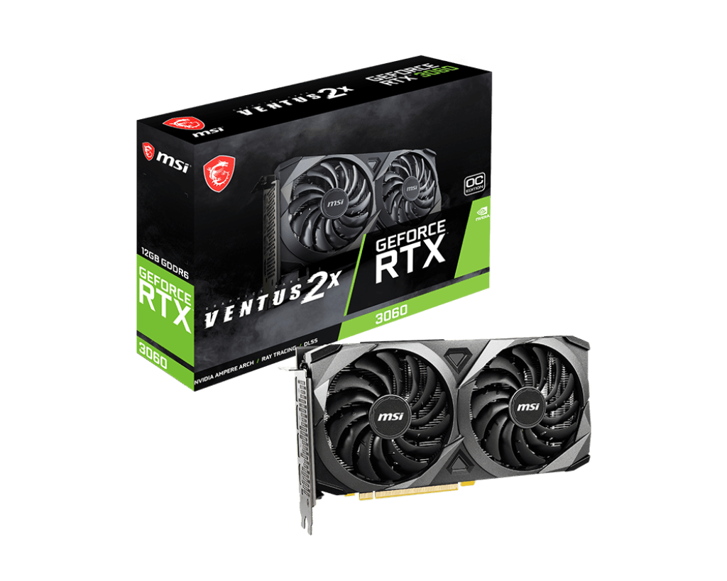 MSI GeForce RTX 3060 VENTUS 2X 12GB OC graphics card
