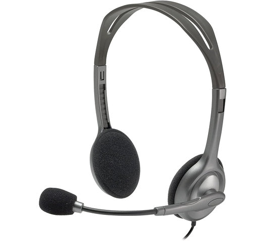 Logitech H111 stereo headset black with 3.5mm jack
