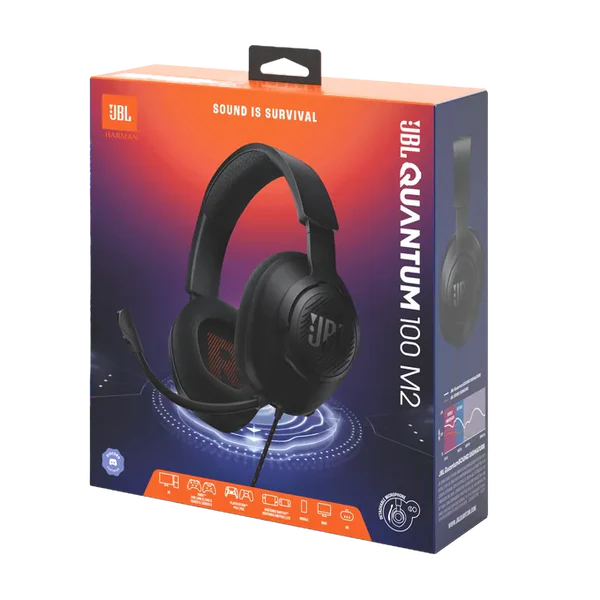 JBL Quantum 100 M2 wired gaming headset black
