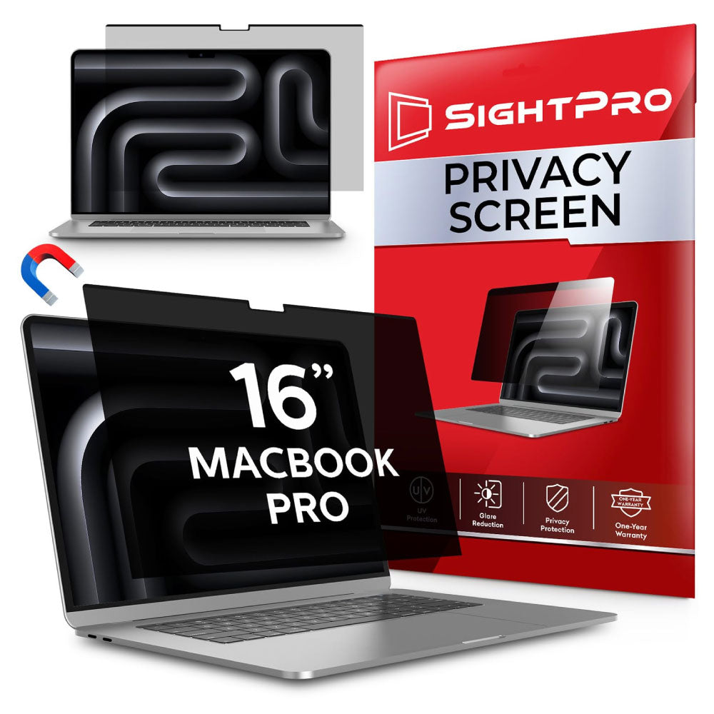 MacBook A2485 magnetic privacy filtre for secure work
