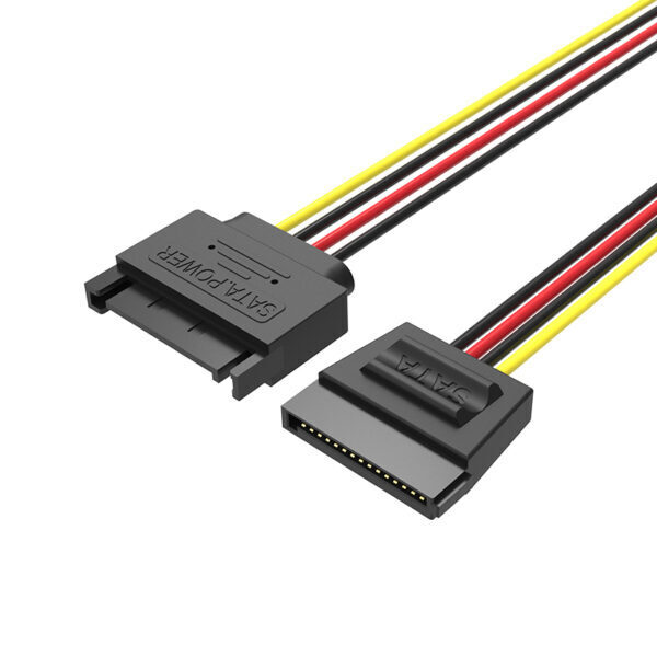 Vention SATA 15P Power Extension Cable 0.3M Black
