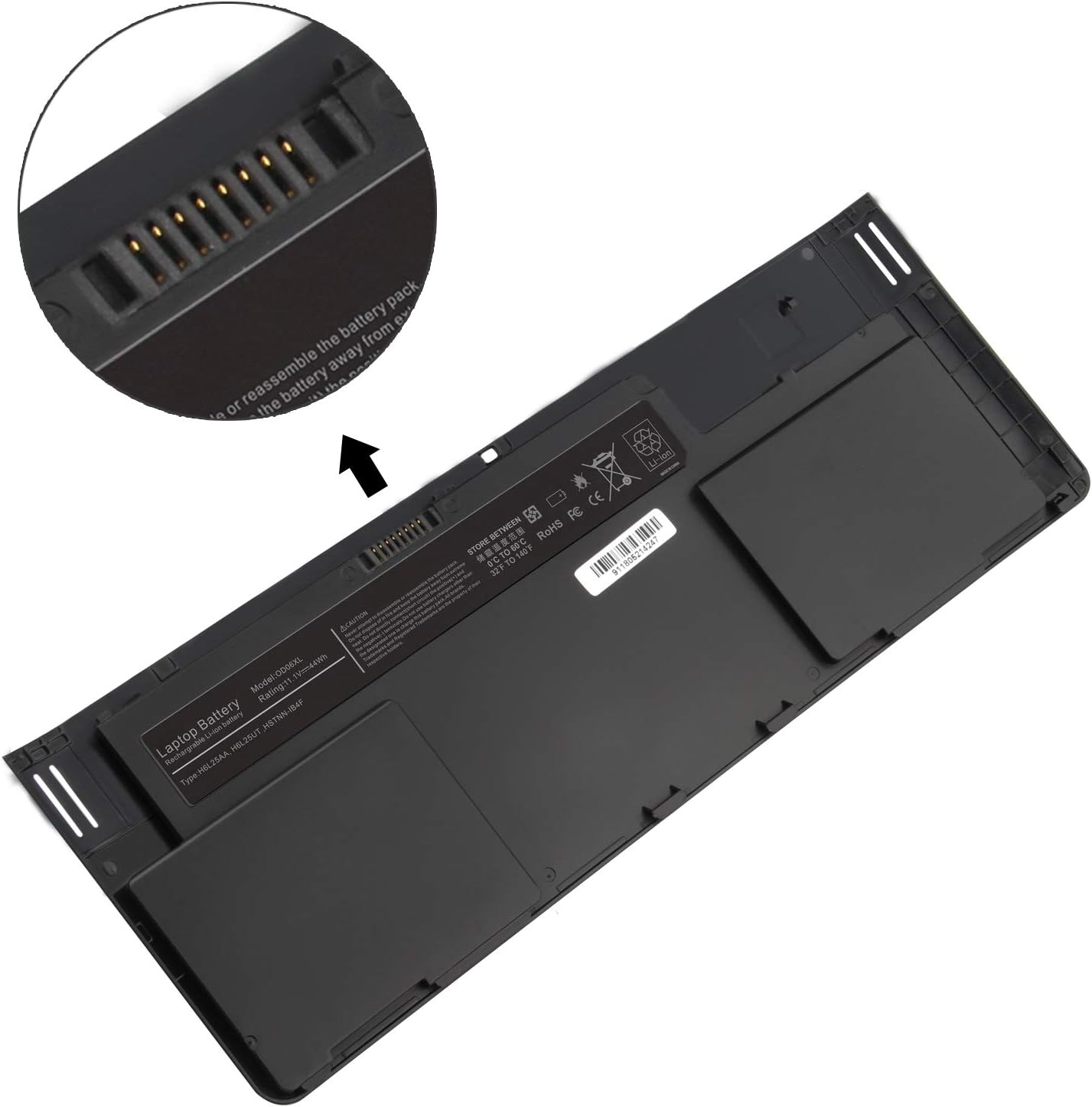 HP OD06XL laptop battery for EliteBook
