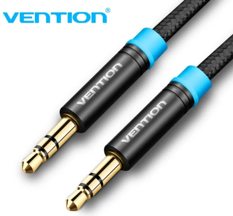 Vention 1.5M 3.5mm Male to Male Audio Cable Black