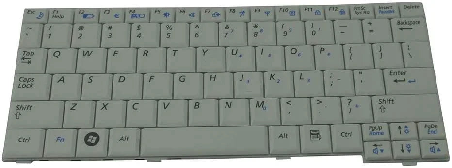 White Samsung NC10 laptop keyboard replacement
