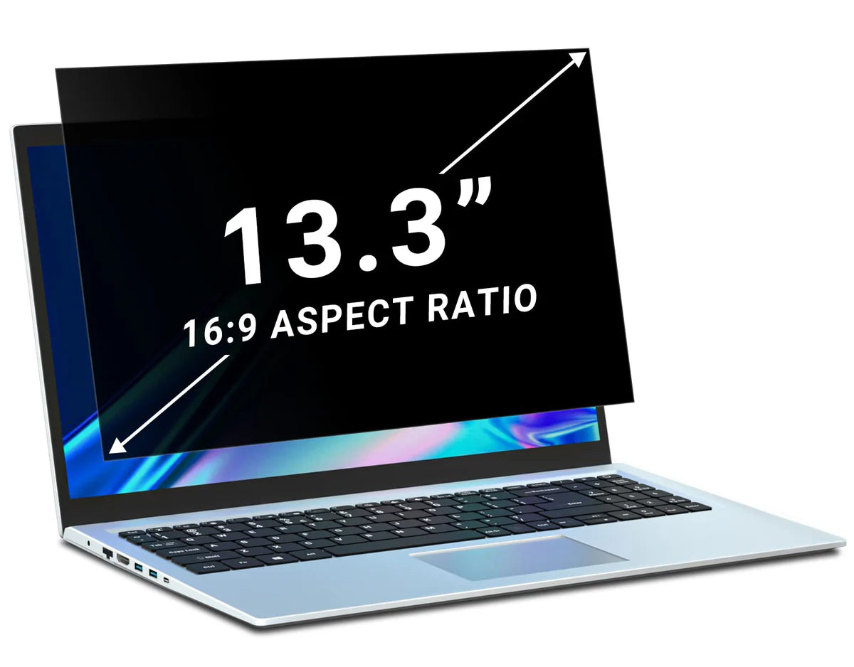 13.3-inch laptop privacy filter for secure screen viewing
