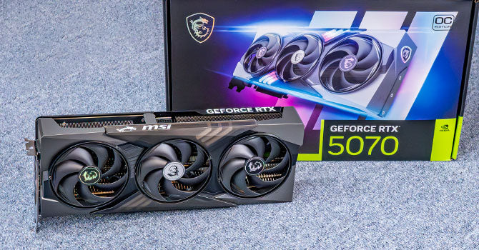 MSI GeForce RTX 5070 12GB GAMING TRIO OC graphics card
