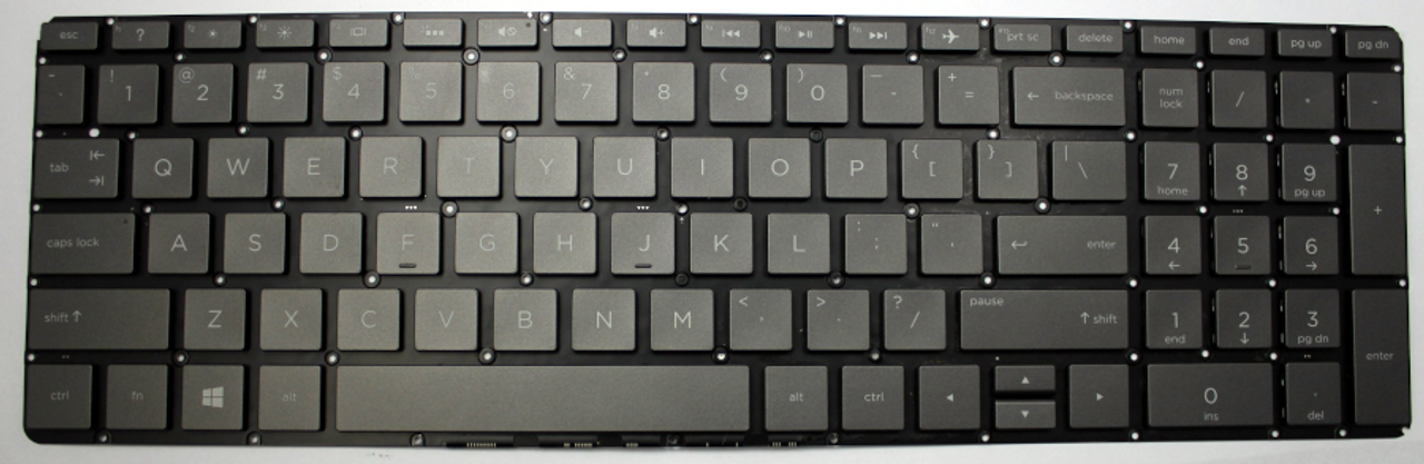 Black backlit keyboard for HP EliteBook Folio G1, OEM quality replacement
