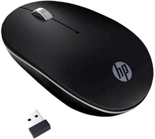 HP Wireless Silent Mouse S1500 Black – Front View


