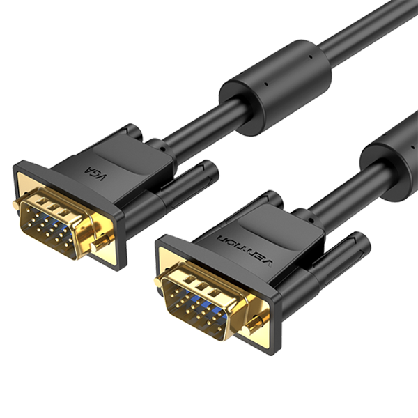 Vention VGA 3+6 Pin Male Cable 5M Black

