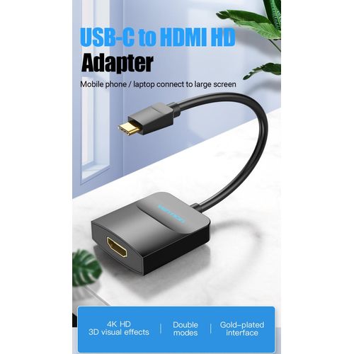 Aluminum USB-C to HDMI adapter 15cm grey
