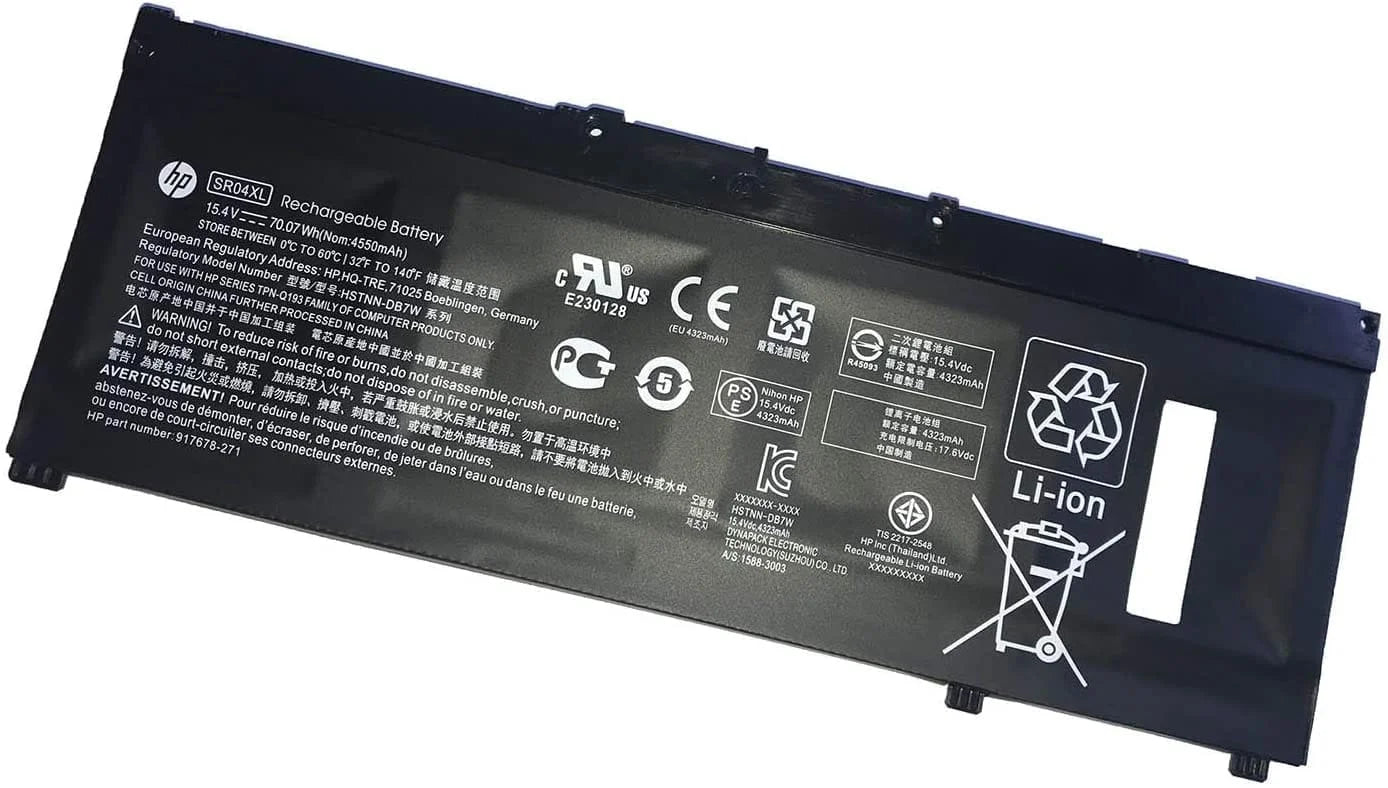 High-capacity HP SR04XL battery
