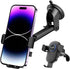 Buy Vention One Touch Car Phone Mount – Black Square with suction cup
