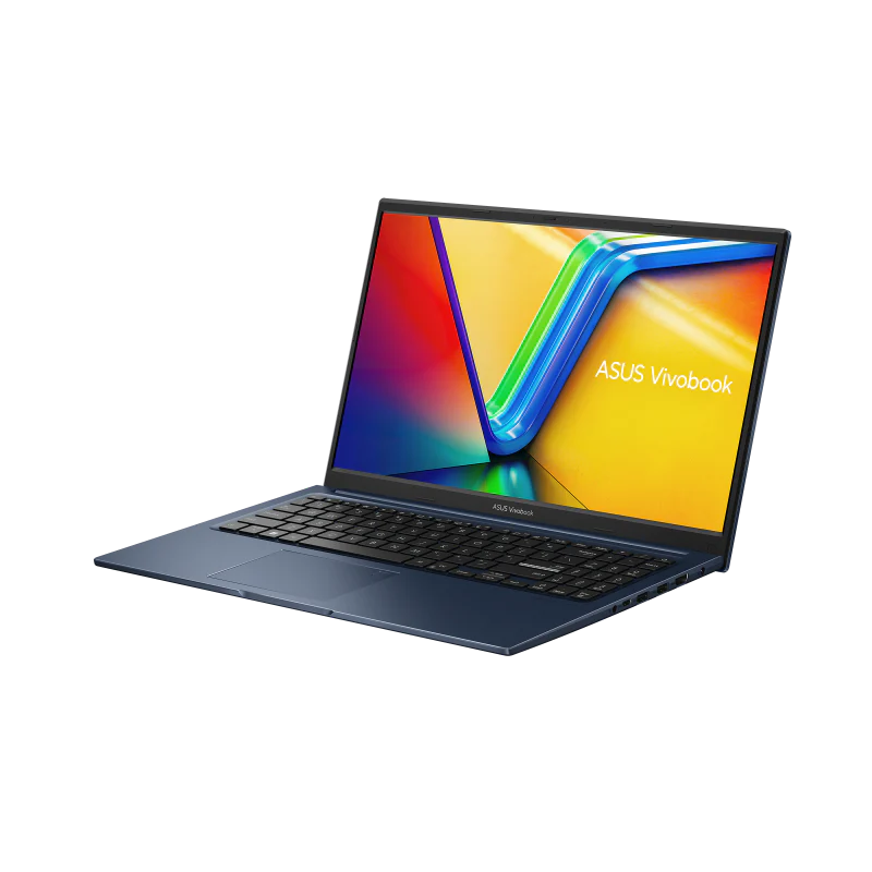 ASUS laptop with fingerprint and backlit keyboard
