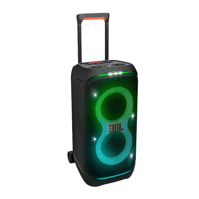 JBL PartyBox Stage 320 black Bluetooth party speaker with handle
