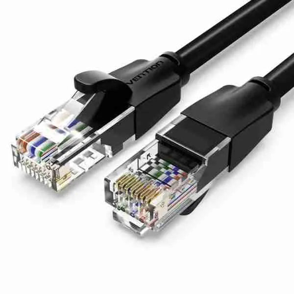 Vention Cat.6 UTP Patch Cable 5M Black for high-speed internet