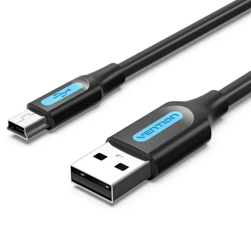 TechHaven Vention USB 2.0 A Male to Mini-B Male 0.5M Black
