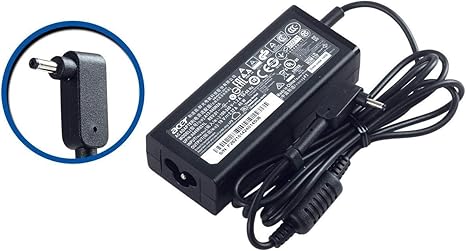 Slim Acer power adapter 45W 19V small pin
