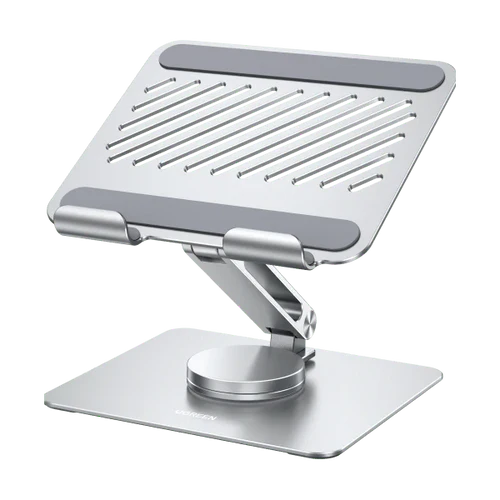 Buy swivel full angle adjustable laptop stand for ergonomic workstation setup

