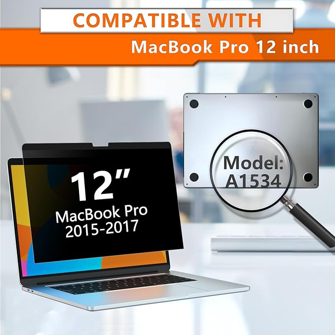 MacBook A1534 anti-glare privacy screen protector for laptops
