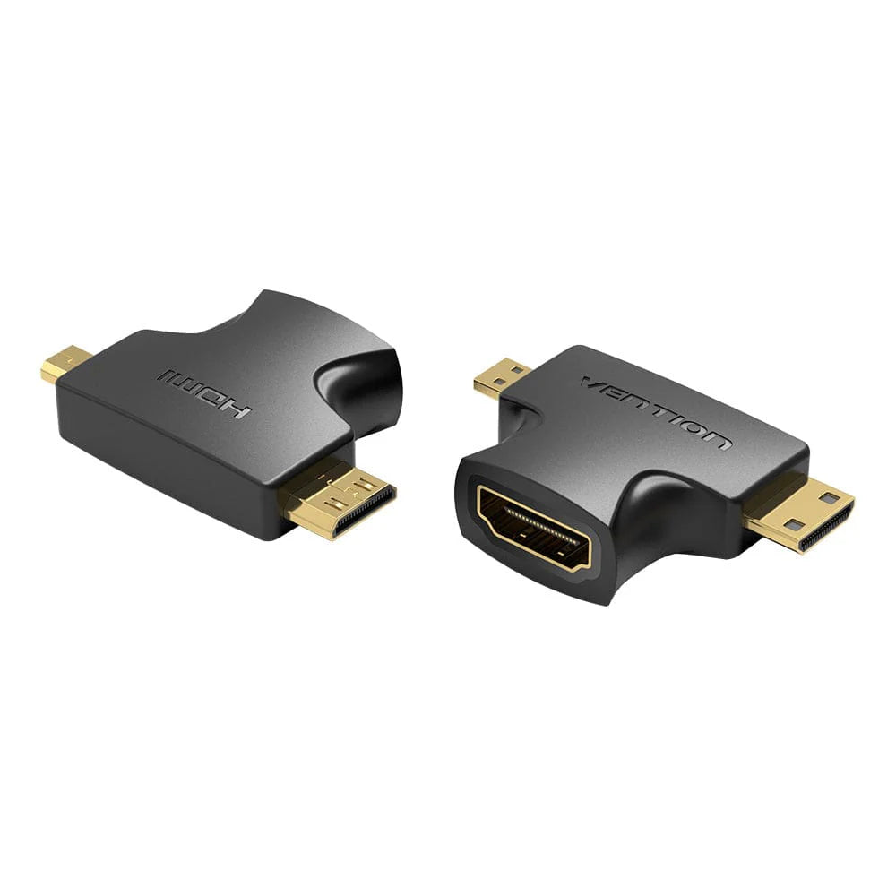 Vention 2 in 1 Mini HDMI Micro HDMI adapter black
