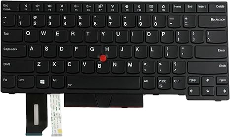 Original Lenovo ThinkPad E480 backlit keyboard US layout
