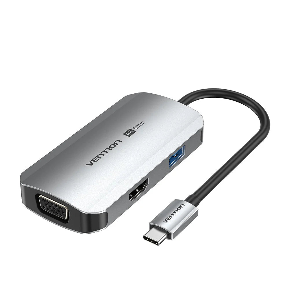 Buy 4-in-1 USB-C docking station for laptop with HDMI and VGA
