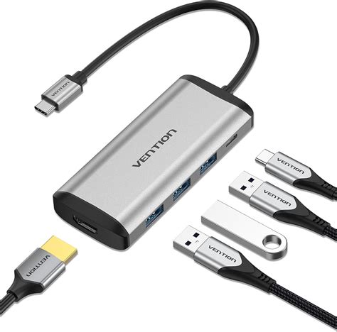 Vention Type-C hub with HDMI and PD
