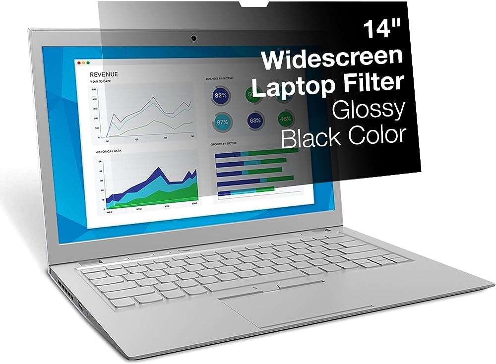 14.0-inch wide laptop privacy filter for secure screen viewing
