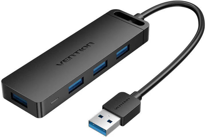 High-speed USB 3.0 hub with power adapter
