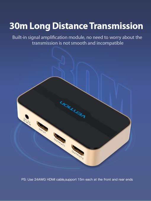 Vention HDMI splitter 1 to 2 for multiple devices
