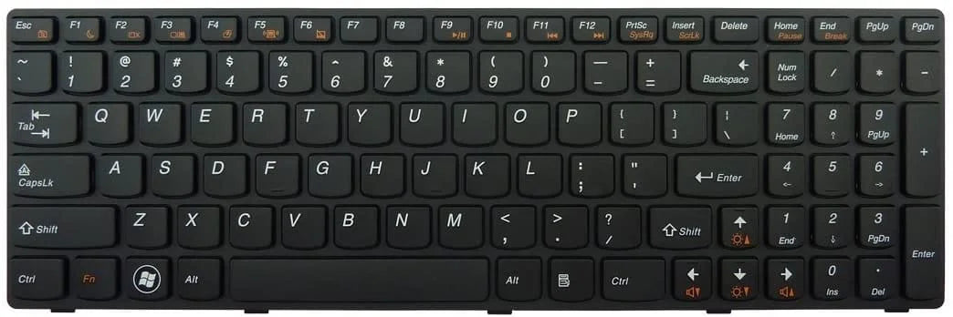  Lenovo B590 US layout keyboard with frame
