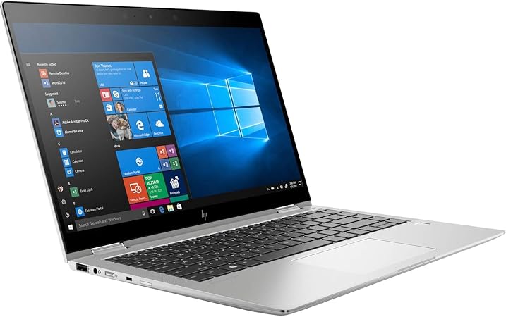 HP EliteBook 1040 G6 x360 silver laptop with 14-inch touchscreen display
