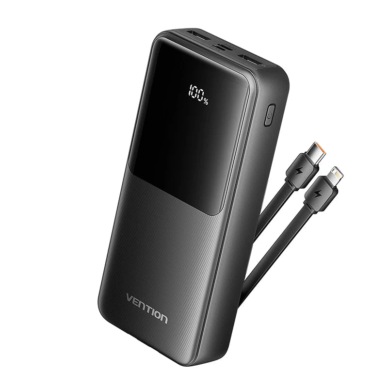 Vention 20,000mAh Power Bank Black
