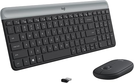 Logitech MK470 slim wireless keyboard and mouse combo graphite
