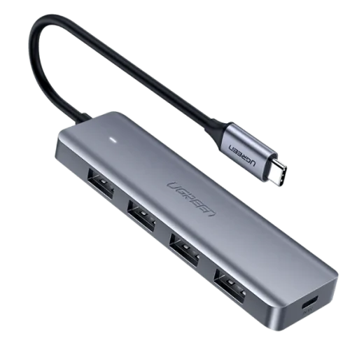 UGREEN CM219 4-Port USB 3.2 hub with high-speed data transfer

