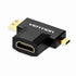 Mini HDMI and Micro HDMI to HDMI converter
