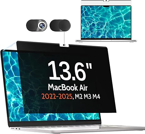 Anti-spy screen protector for MacBook A2681 laptop

