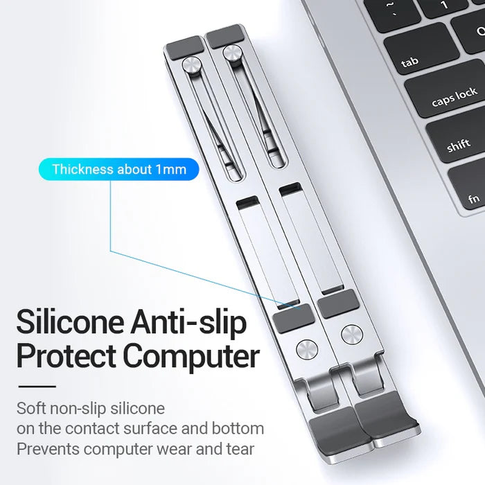 Portable Foldable Vention Laptop Stand in Silver
