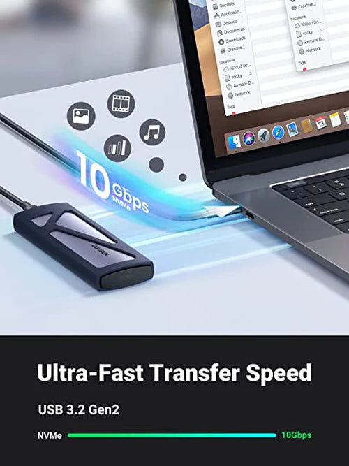 UGREEN CM400 M.2 NVMe and M.2 SATA SSD external enclosure 10Gbps
