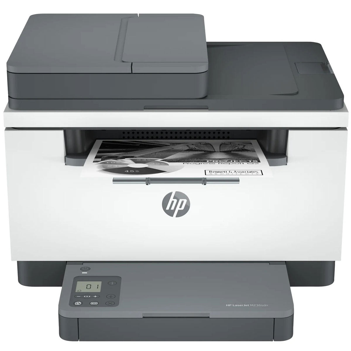 Side view of HP LaserJet Pro MFP M236SDW showing compact design
