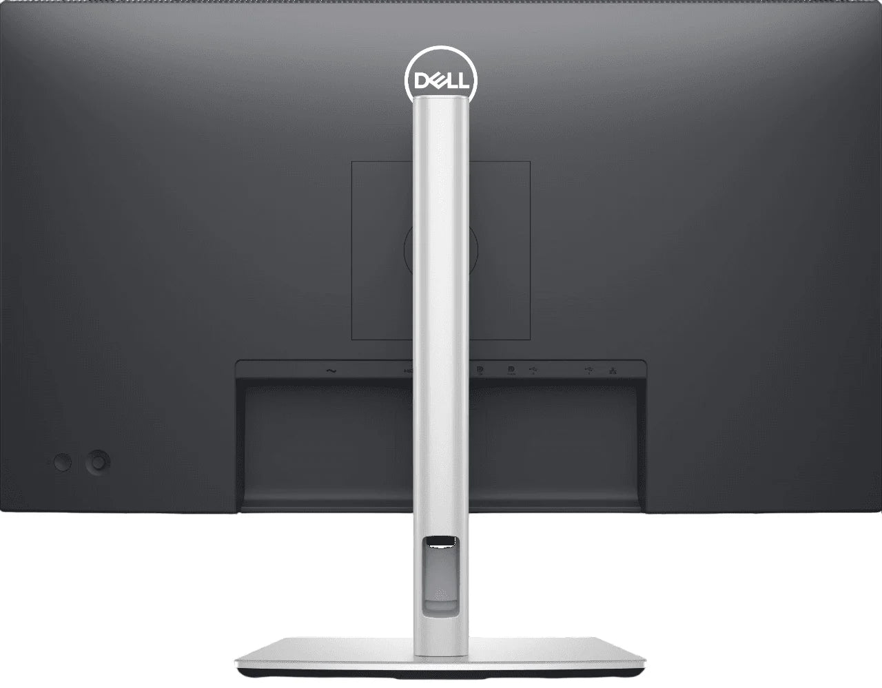 Side ports of Dell P2725HE monitor showing USB-C hub
