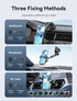 Vention black square car phone mount with one-touch lock system
