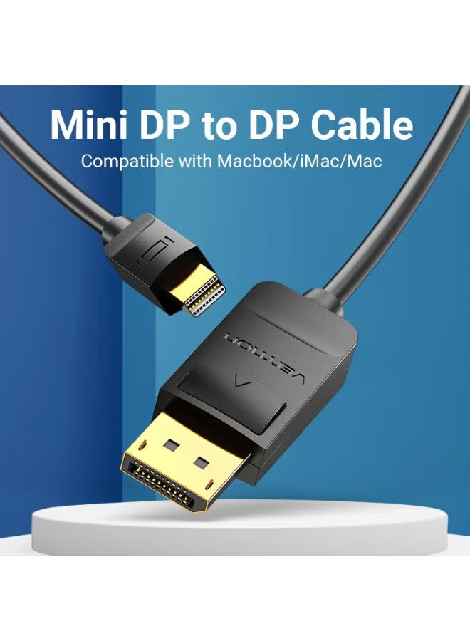 High-Speed Vention 1.5M Mini DP to DP Cable
