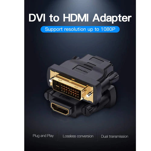 Vention DVI to HDMI adapter for monitor and TV
