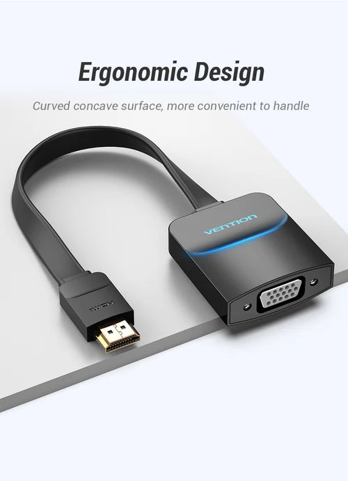 Buy VGA to HDMI adapter with Micro USB and audio port

