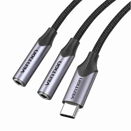 High-quality USB-C to TRS adapter for headphones and mic
